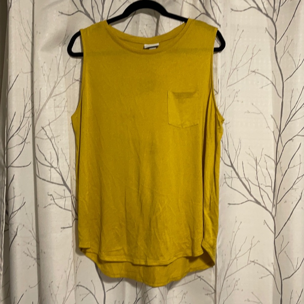 Yellow Gold Sleeveless Lightweight Knit